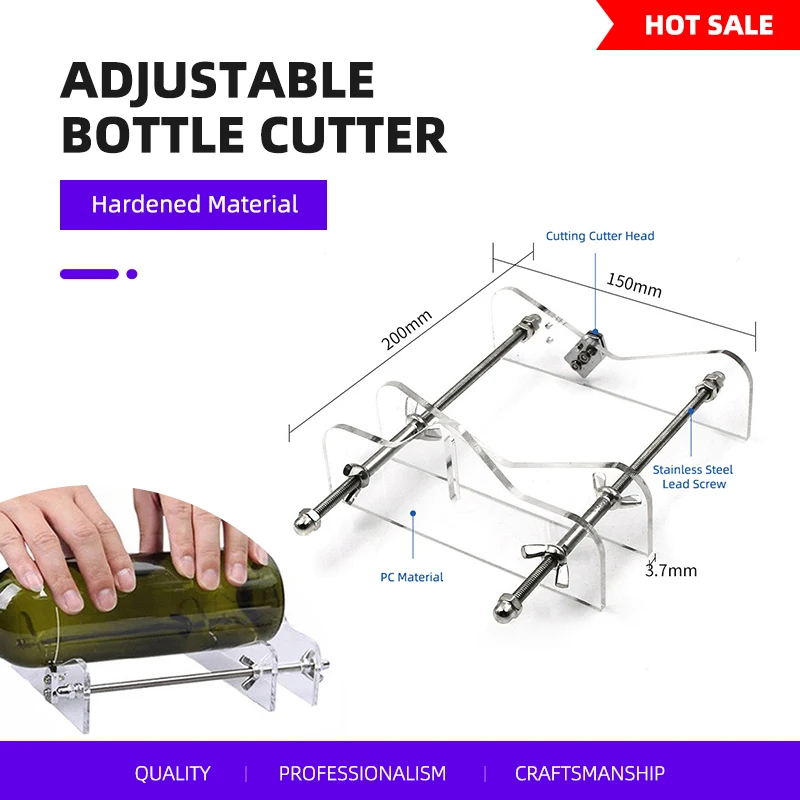 Beer Wine Kit - مجموعة أدوات قطع الزجاج المطورة للحرف