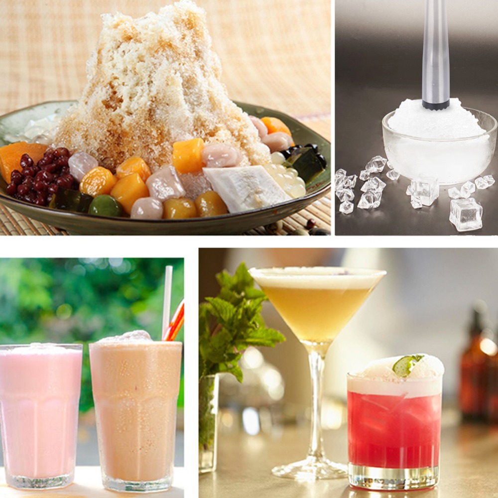 Muddler Cocktail Bar - عصا تكسير الثلج متينة بمقبض طويل