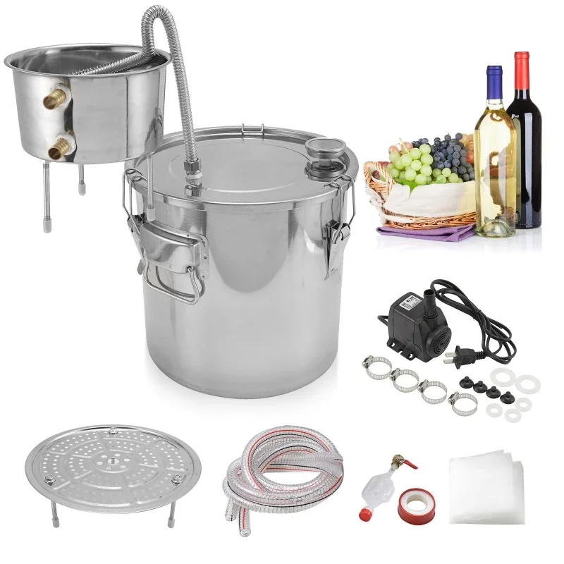 Beer Wine Kit - جهاز تقطير الكحول سعة 22 لتر،