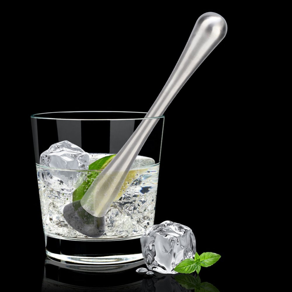 Muddler Cocktail Bar - عصا خلط الكوكتيل الاحترافية ذات البنية