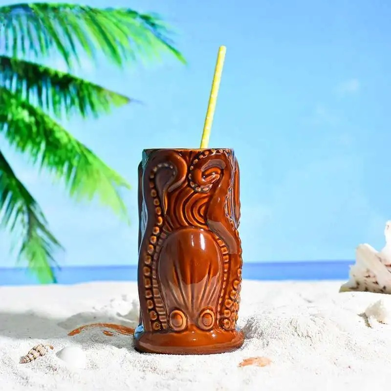 Wine Beer Mix Drink - TIKI بار كوكتيل كوب هاواي الاستوائية