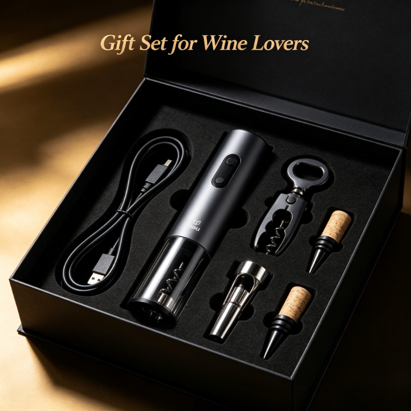 مجموعة فتاحات النبيذ الكهربائي - مراجعة Wine Beer Deli وسعره